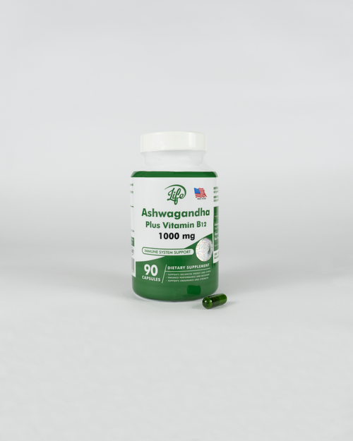 ASHWAGANDHA + B12 X 90 CAPSULAS (Para 3 meses) 🌿