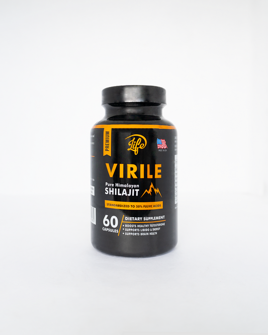 Virile Shilajit Natural 60 Cápsulas Energía y vitalidad natural para tu día a día